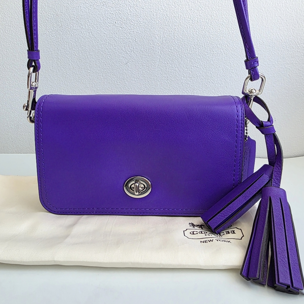 NEW Coach Legacy Penny Crossbody Bag in Ultraviolet
